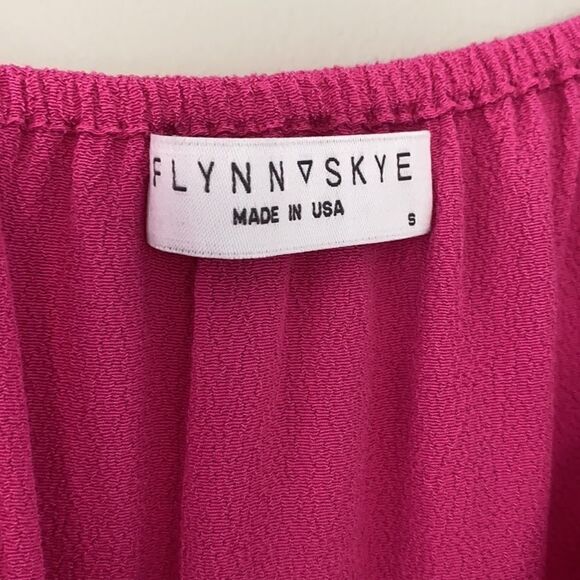 Flynn Skye Annabelle Wrap Mini Dress - sangria - Picture 5 of 5